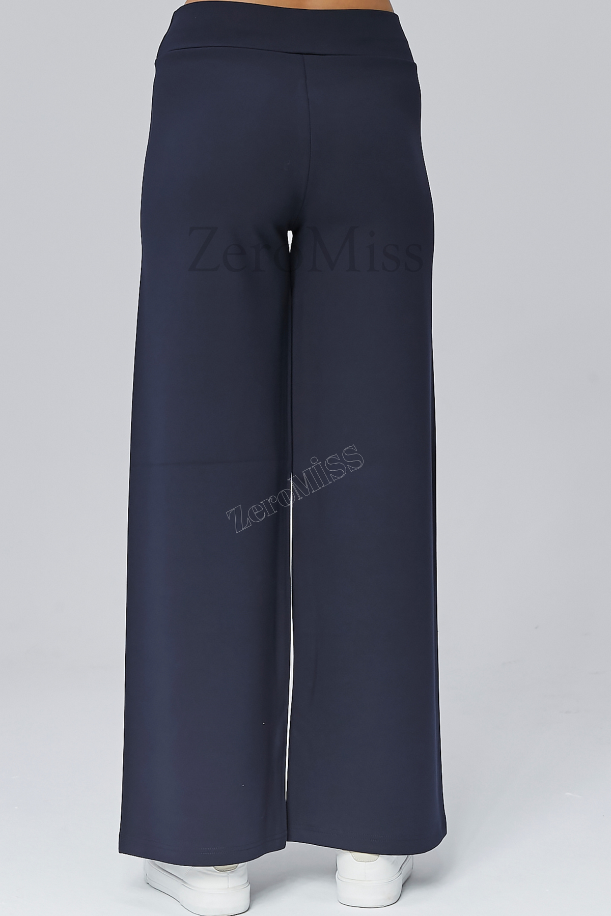 Boru Geniş Paça Lacivert image 7